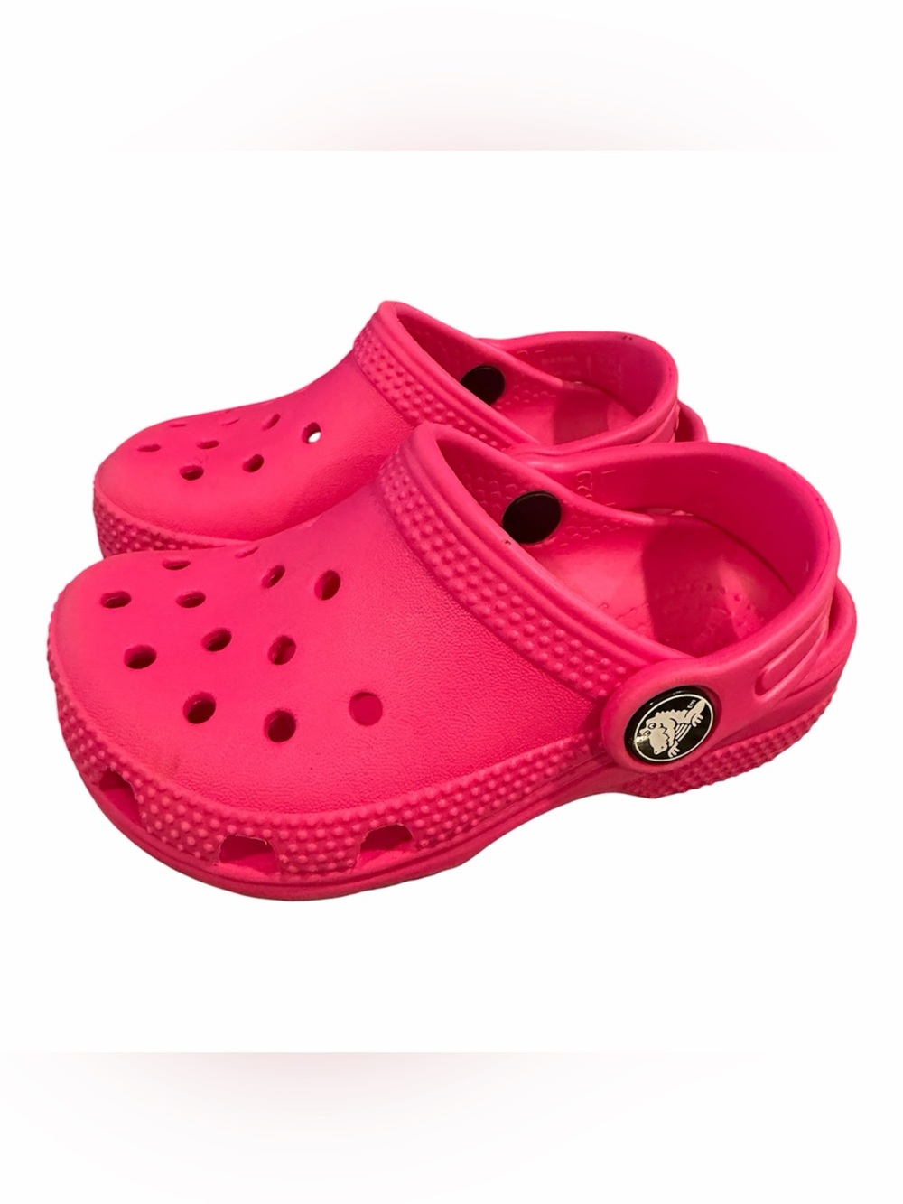 CROCS Kids Classic Clog in Hot Pink - Picture 2 of 5